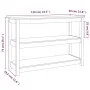 Mesa consola madera maciza de pino 110x40x74 cm de vidaXL, Mesas auxiliares - Ref: Foro24-821664, Precio: 139,74 €, Descuento: %