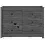 Armario auxiliar de madera maciza de pino gris 100x40x72 cm de vidaXL, Aparadores - Ref: Foro24-821766, Precio: 172,26 €, Des...