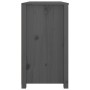 Armario auxiliar de madera maciza de pino gris 100x40x72 cm de vidaXL, Aparadores - Ref: Foro24-821766, Precio: 172,26 €, Des...