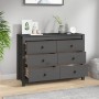 Armario auxiliar de madera maciza de pino gris 100x40x72 cm de vidaXL, Aparadores - Ref: Foro24-821766, Precio: 172,26 €, Des...