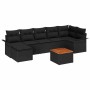 Conjunto de sofás de jardín 8 pcs Negro ratán sintético en Sofás de exterior | Comprar online en Foru.es