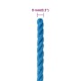 Cuerda de trabajo polipropileno azul 8 mm 25 m de vidaXL, Sogas y cuerdas metálicas - Ref: Foro24-152967, Precio: 9,26 €, Des...