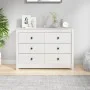 Armario auxiliar de madera maciza de pino blanco 100x40x72 cm de vidaXL, Aparadores - Ref: Foro24-821765, Precio: 150,31 €, D...