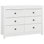 Armario auxiliar de madera maciza de pino blanco 100x40x72 cm de vidaXL, Aparadores - Ref: Foro24-821765, Precio: 150,31 €, D...