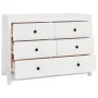 Armario auxiliar de madera maciza de pino blanco 100x40x72 cm de vidaXL, Aparadores - Ref: Foro24-821765, Precio: 150,31 €, D...