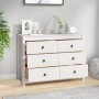 Armario auxiliar de madera maciza de pino blanco 100x40x72 cm de vidaXL, Aparadores - Ref: Foro24-821765, Precio: 152,17 €, D...