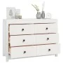 Armario auxiliar de madera maciza de pino blanco 100x40x72 cm de vidaXL, Aparadores - Ref: Foro24-821765, Precio: 150,31 €, D...