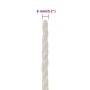 Cuerda de trabajo polipropileno blanco 6 mm 100 m de vidaXL, Sogas y cuerdas metálicas - Ref: Foro24-153042, Precio: 17,00 €,...