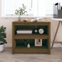 Estantería madera maciza de pino marrón miel 80x35x68 cm de vidaXL, Librerías y estanterías - Ref: Foro24-821677, Precio: 66,...