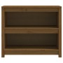 Estantería madera maciza de pino marrón miel 80x35x68 cm de vidaXL, Librerías y estanterías - Ref: Foro24-821677, Precio: 66,...
