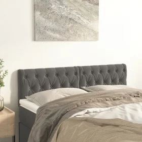 Headboards 2 units dark gray velvet 72x7x78/88 cm by vidaXL, Headboards and footboards - Ref: Foro24-346349, Price: 69,45 €, ...