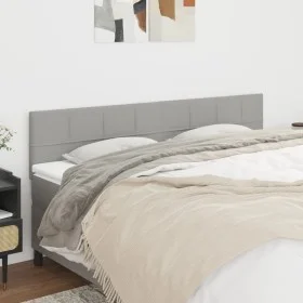 Headboards 2 units of light gray fabric 100x5x78/88 cm by vidaXL, Headboards and footboards - Ref: Foro24-346088, Price: 65,3...