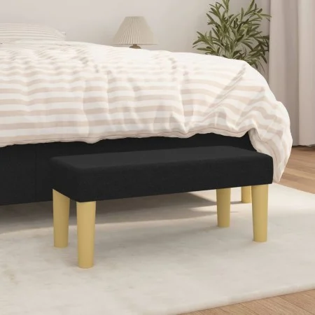 Banco de tela negro 70x30x30 cm de vidaXL, Bancos - Ref: Foro24-346626, Precio: 31,41 €, Descuento: %