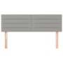 Cabeceros 2 unidades tela gris claro 72x5x78/88 cm de vidaXL, Cabeceros y pies de cama - Ref: Foro24-346144, Precio: 64,59 €,...