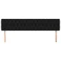 Headboards 2 units of black fabric 90x7x78/88 cm by vidaXL, Headboards and footboards - Ref: Foro24-346370, Price: 66,76 €, D...