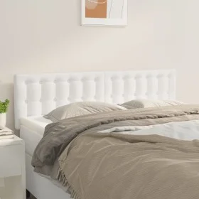 Cabeceros 2 unidades cuero sintético blanco 72x5x78/88 cm de vidaXL, Cabeceros y pies de cama - Ref: Foro24-346465, Precio: 7...