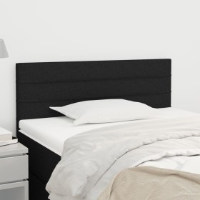 Cabecero de tela negro 100x5x78/88 cm de vidaXL, Cabeceros y pies de cama - Ref: Foro24-346132, Precio: 33,37 €, Descuento: %