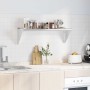 Estante de pared de acero inoxidable plateado 100x30x31 cm en Estanterías | Comprar online en Foru.es