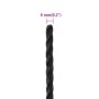 Cuerda de trabajo polipropileno negro 6 mm 25 m de vidaXL, Sogas y cuerdas metálicas - Ref: Foro24-153001, Precio: 9,49 €, De...