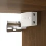 Mueble con espejo y LED marrón roble 91x15x76,5 cm de vidaXL, Tocadores de baño - Ref: Foro24-820450, Precio: 68,85 €, Descue...
