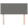 Cabecero de tela gris oscuro 100x5x78/88 cm de vidaXL, Cabeceros y pies de cama - Ref: Foro24-346229, Precio: 49,03 €, Descue...