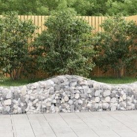 Cestas de gaviones 13 uds forma de arco hierro 200x50x40/60 cm de vidaXL, Maceteros y jardineras - Ref: Foro24-3145588, Preci...