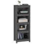 Estantería madera maciza de pino gris 50 x 35 x 125,5 cm de vidaXL, Librerías y estanterías - Ref: Foro24-821711, Precio: 114...