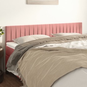 Cabeceros 2 unidades de terciopelo rosa 80x5x78/88 cm de vidaXL, Cabeceros y pies de cama - Ref: Foro24-346269, Precio: 54,39...