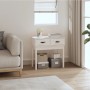 Mesa consola de madera maciza de pino blanco 76,5x40x75 cm de vidaXL, Mesas auxiliares - Ref: Foro24-821750, Precio: 81,47 €,...