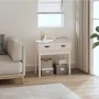 Mesa consola de madera maciza de pino blanco 76,5x40x75 cm de vidaXL, Mesas auxiliares - Ref: Foro24-821750, Precio: 80,57 €,...