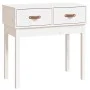 Mesa consola de madera maciza de pino blanco 76,5x40x75 cm de vidaXL, Mesas auxiliares - Ref: Foro24-821750, Precio: 80,57 €,...