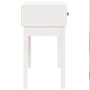 Mesa consola de madera maciza de pino blanco 76,5x40x75 cm de vidaXL, Mesas auxiliares - Ref: Foro24-821750, Precio: 81,47 €,...