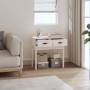 Mesa consola de madera maciza de pino blanco 76,5x40x75 cm de vidaXL, Mesas auxiliares - Ref: Foro24-821750, Precio: 81,47 €,...