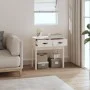 Mesa consola de madera maciza de pino blanco 76,5x40x75 cm de vidaXL, Mesas auxiliares - Ref: Foro24-821750, Precio: 80,57 €,...