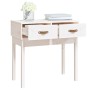 Mesa consola de madera maciza de pino blanco 76,5x40x75 cm de vidaXL, Mesas auxiliares - Ref: Foro24-821750, Precio: 81,47 €,...