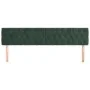 Headboards 2 units of dark green velvet 100x7x78/88 cm by vidaXL, Headboards and footboards - Ref: Foro24-346393, Price: 93,4...