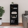 Estantería madera maciza de pino negra 50 x 35 x 125,5 cm de vidaXL, Librerías y estanterías - Ref: Foro24-821713, Precio: 11...