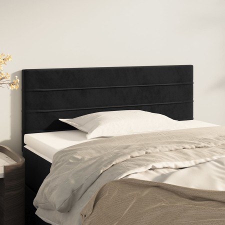 Cabecero de terciopelo negro 80x5x78/88 cm de vidaXL, Cabeceros y pies de cama - Ref: Foro24-346112, Precio: 31,67 €, Descuen...