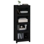 Estantería madera maciza de pino negra 50 x 35 x 125,5 cm de vidaXL, Librerías y estanterías - Ref: Foro24-821713, Precio: 11...