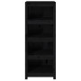 Estantería madera maciza de pino negra 50 x 35 x 125,5 cm de vidaXL, Librerías y estanterías - Ref: Foro24-821713, Precio: 11...