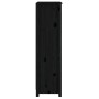 Estantería madera maciza de pino negra 50 x 35 x 125,5 cm de vidaXL, Librerías y estanterías - Ref: Foro24-821713, Precio: 11...