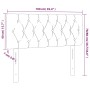 Cabecero de tela gris claro 100x7x78/88 cm de vidaXL, Cabeceros y pies de cama - Ref: Foro24-346326, Precio: 39,35 €, Descuen...