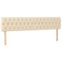 Cabeceros 2 unidades de tela color crema 100x7x78/88 cm de vidaXL, Cabeceros y pies de cama - Ref: Foro24-346387, Precio: 81,...