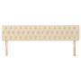 Cabeceros 2 unidades de tela color crema 100x7x78/88 cm de vidaXL, Cabeceros y pies de cama - Ref: Foro24-346387, Precio: 81,...