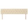 Cabeceros 2 unidades de tela color crema 100x7x78/88 cm de vidaXL, Cabeceros y pies de cama - Ref: Foro24-346387, Precio: 80,...