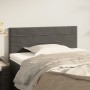 Cabecero de terciopelo gris oscuro 90x5x78/88 cm de vidaXL, Cabeceros y pies de cama - Ref: Foro24-346125, Precio: 40,39 €, D...