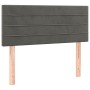 Cabecero de terciopelo gris oscuro 90x5x78/88 cm de vidaXL, Cabeceros y pies de cama - Ref: Foro24-346125, Precio: 40,39 €, D...