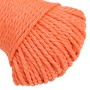 Cuerda de trabajo polipropileno naranja 6 mm 50 m de vidaXL, Sogas y cuerdas metálicas - Ref: Foro24-152924, Precio: 9,74 €, ...
