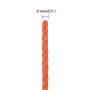 Cuerda de trabajo polipropileno naranja 6 mm 50 m de vidaXL, Sogas y cuerdas metálicas - Ref: Foro24-152924, Precio: 9,74 €, ...
