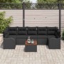 Conjunto de sofás de jardín 8 pcs Negro ratán sintético en Sofás de exterior | Comprar online en Foru.es